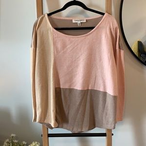 Plus size color block sweater- 1X